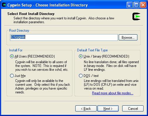 Locally Installed Software. Select Local Package Install