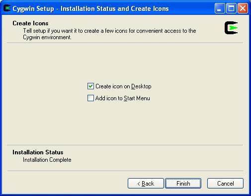 Installation Complete Installation Complete