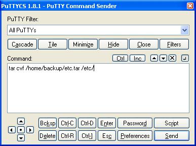 PuTTY Command Sender