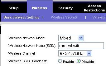 Disable SSID Broadcast