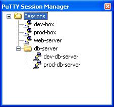 PSM Session List with folders