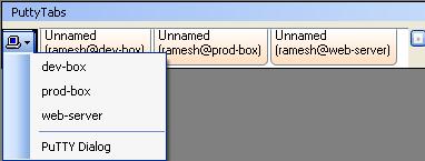 PuTTYTabs Screenshot