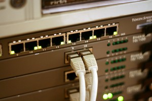 Network Switch with Ethernet Cables Network Switch with Ethernet Cables