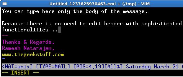 Vim - Compose Email without external editor Vim - Compose Email without external editor