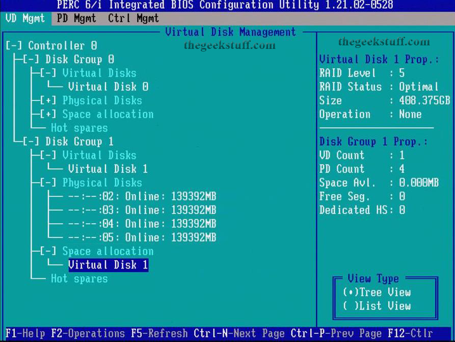 Virtual Disk Status Untuk Dell PowerEdge M710 Blade Virtual Disk Status For Dell PowerEdge M710 Blade Server