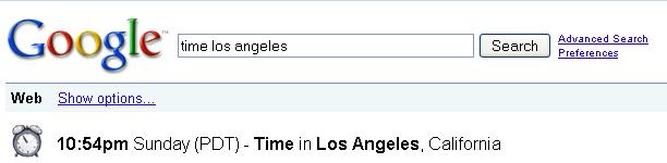Google Identify Time in a Place
