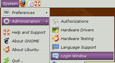 Fig: Login Window Selection