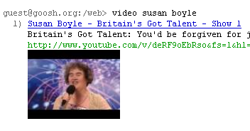 Fig: Search Youtube from Command Prompt