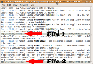 Multitail on Linux - View multiple log files together