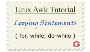 Linux Awk For, While Loop Examples