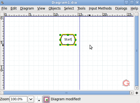 Create a Flow Chart Connector in *.dia Program
