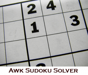 Awk Sudoku Solver