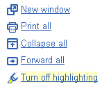 Fig: Gmail turn on or off highlighting